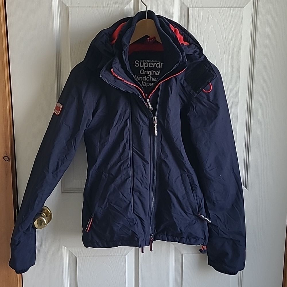 Superdry Original Windcheater Japan Jacket - Size  XS - Navy/Red